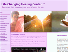 Tablet Screenshot of lifechanginghealingcenter.com